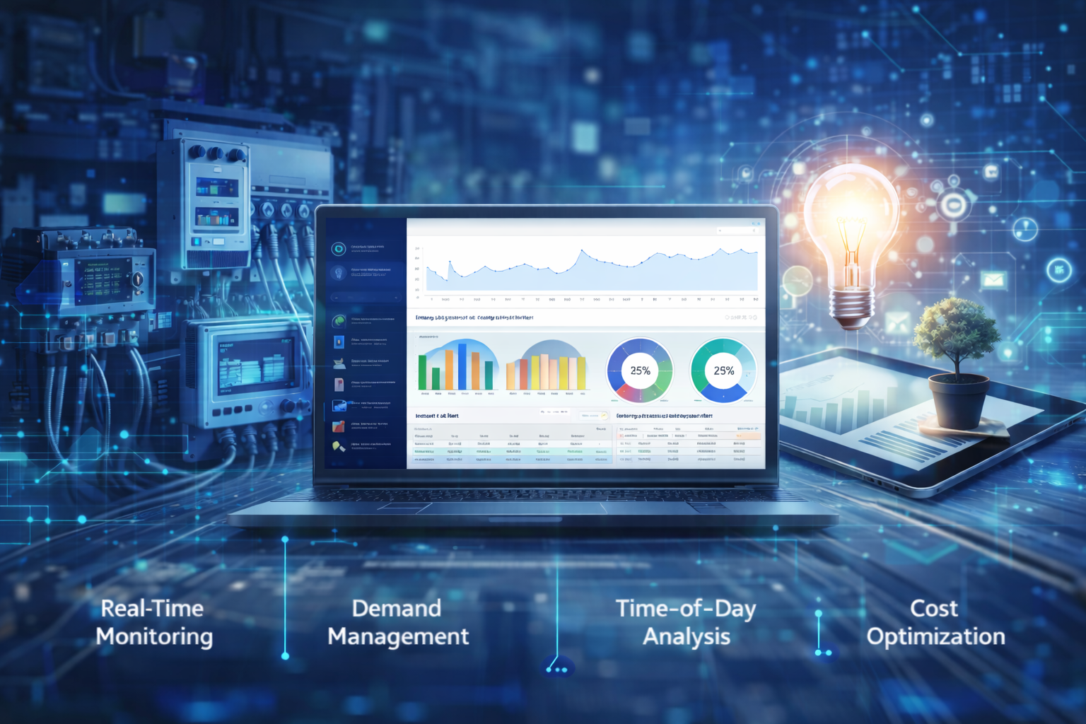 Smart Energy Monitoring & Cost Optimization Using V-VAC EnMS