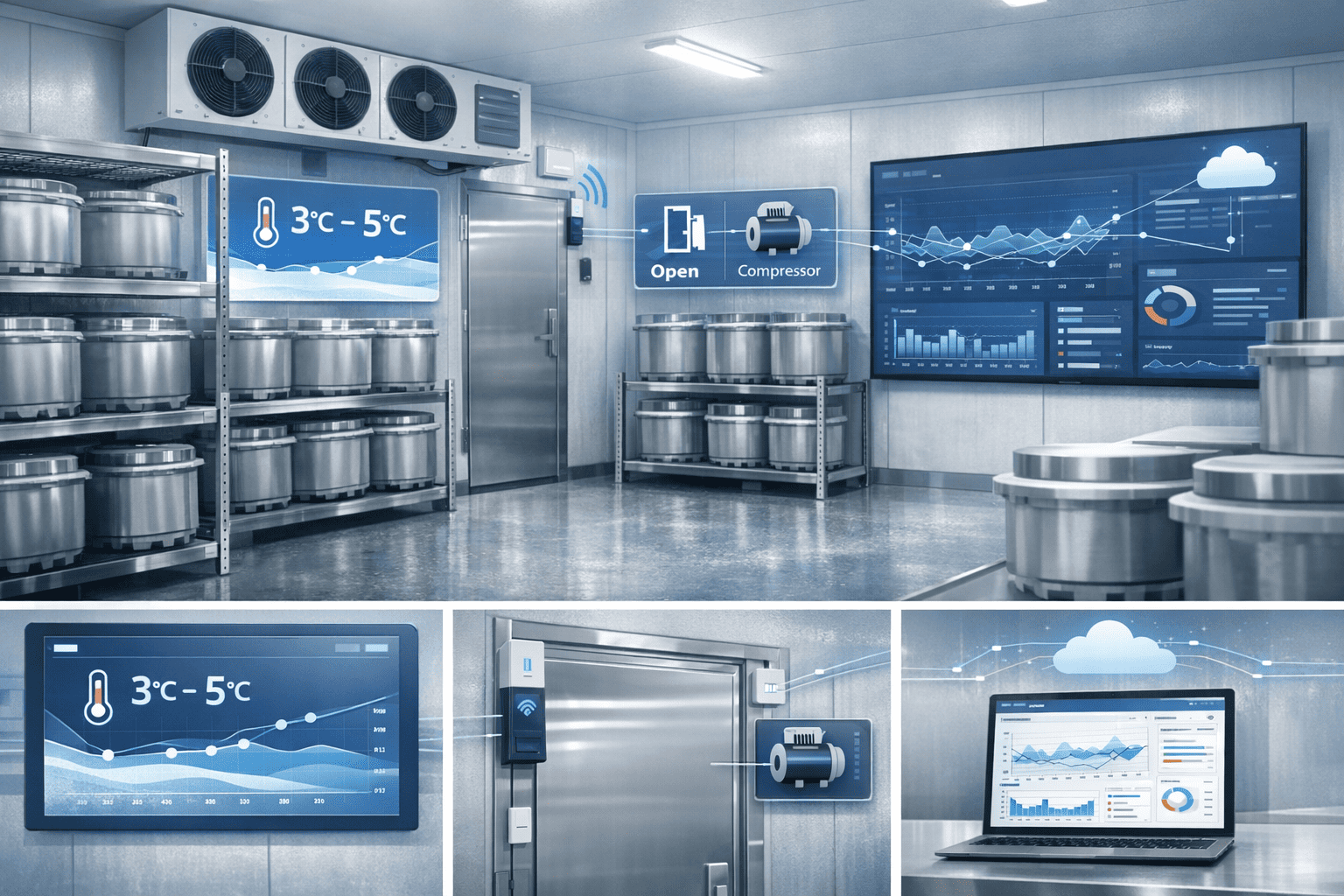 Ensuring Freshness & Efficiency: V-VAC Cold Storage Monitoring Solution