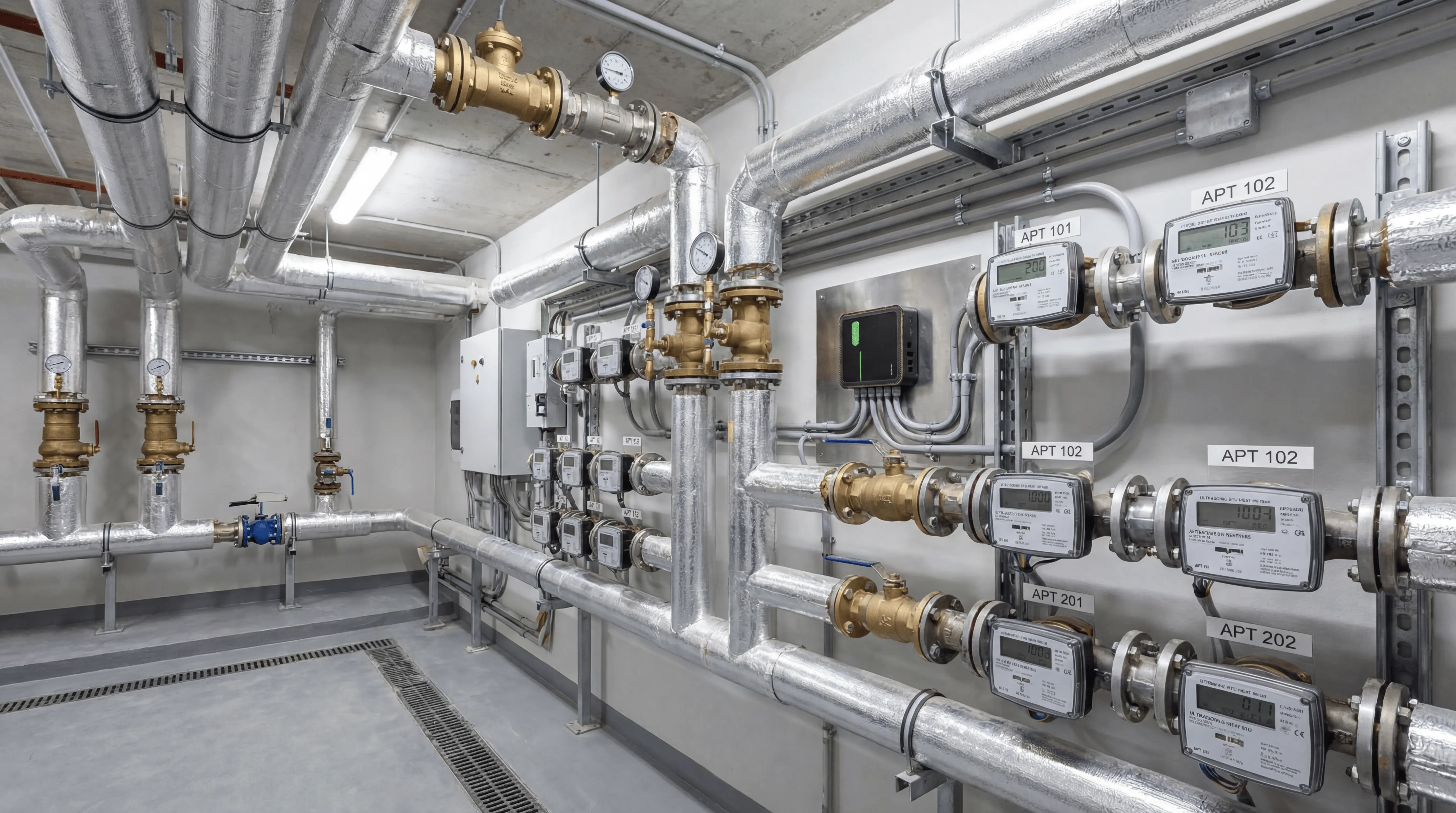 BTU Metering and Tenant Billing Solution for a Residential Building